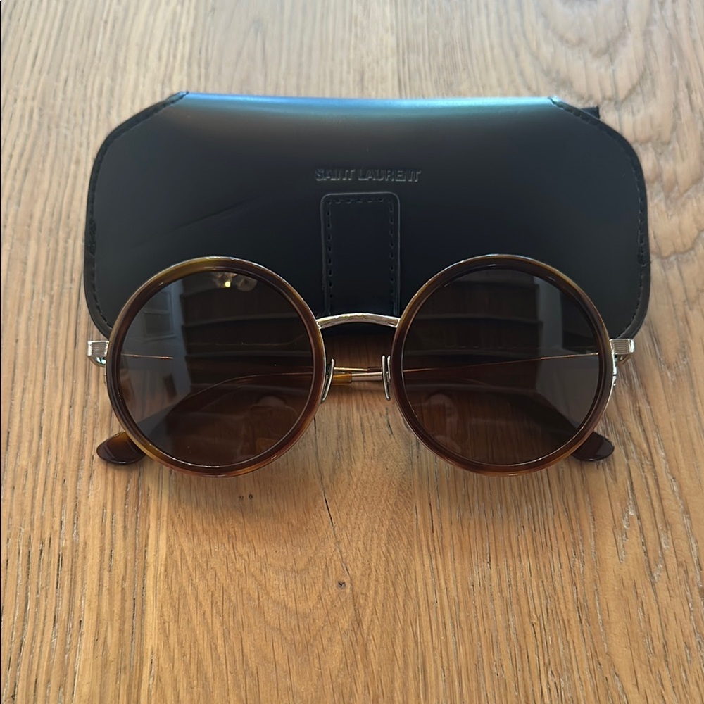 Saint Laurent Brown Vintage-Inspired Sunglasses